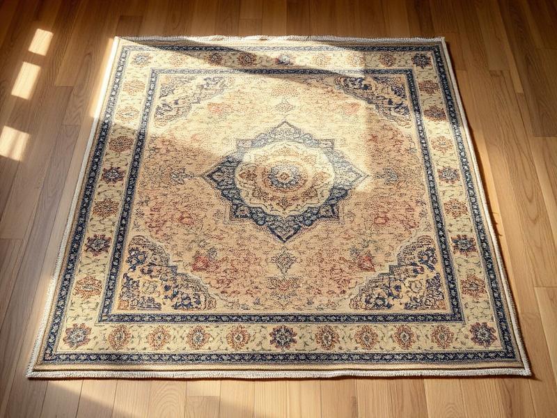 Hand-knotted wool area rug